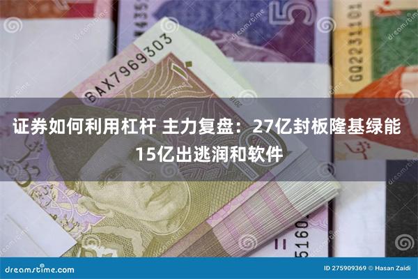 证券如何利用杠杆 主力复盘：27亿封板隆基绿能 15亿出逃润和软件