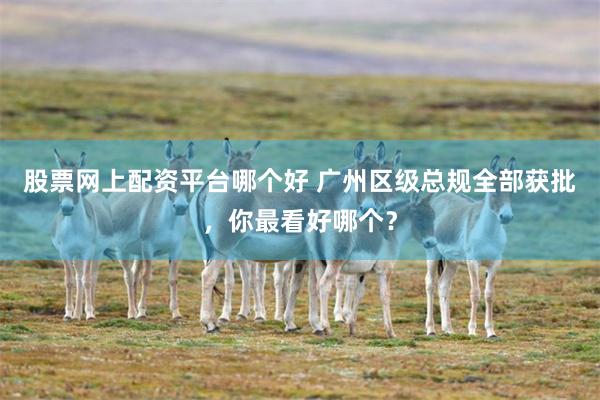 股票网上配资平台哪个好 广州区级总规全部获批，你最看好哪个？