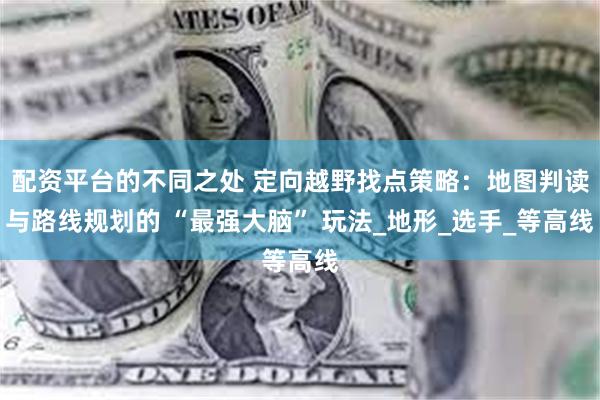 配资平台的不同之处 定向越野找点策略：地图判读与路线规划的 “最强大脑” 玩法_地形_选手_等高线