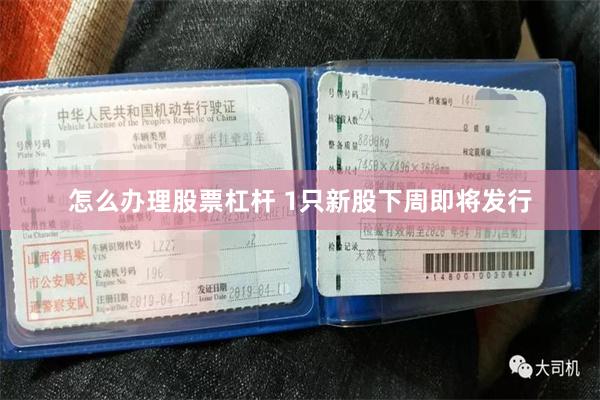 怎么办理股票杠杆 1只新股下周即将发行