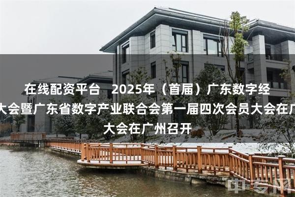 在线配资平台   2025年（首届）广东数字经济发展大会暨广东省数字产业联合会第一届四次会员大会在广州召开